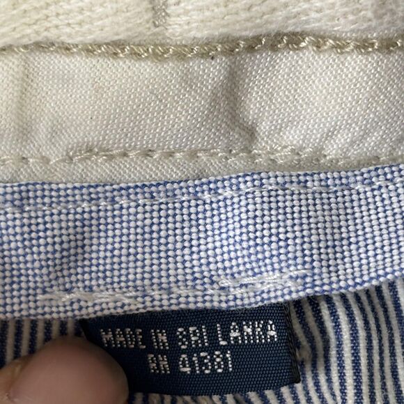 Polo Ralph Lauren Shorts Mens 38 Blue White Hickory Stripe Cargo Carpenter Work - Picture 9 of 16